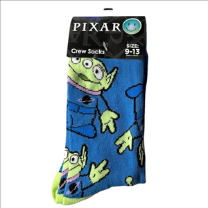 4/$25 Sony Pixar Toy Story Alien Crew Socks Unisex Toy Story the Movie New